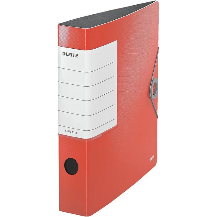 LEITZ Aktenordner 180° Solid 1113, Ordner schmal, auswechselbares Rückenschild, A4, liniert, Polyfoam Cover – Bild 1