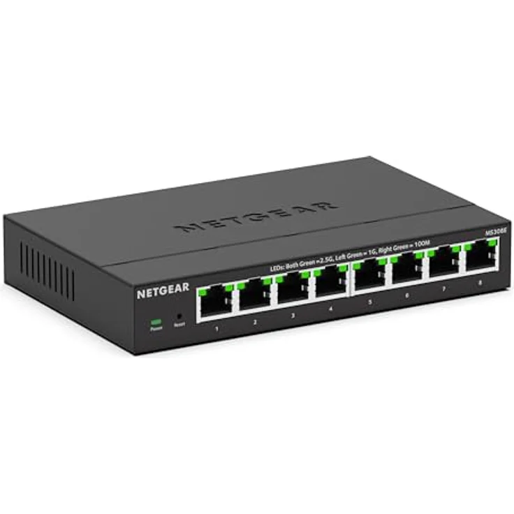 Netgear MS308E Switch manageable 2.5 Gigabit| 8 Ports Multi-Gigabit | Plug and Play, Desk or Wall Installation, Grey – Bild 1