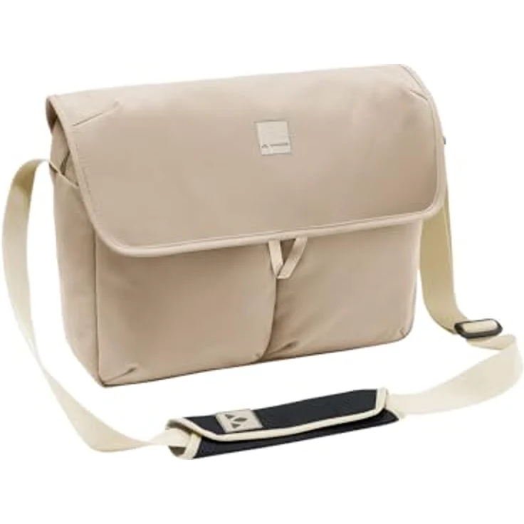 Vaude Coreway Messenger, Laptop-Tasche mit 38 cm Laptopfach, 100% PET, beige, 38 x 16 x 30 cm – Bild 1