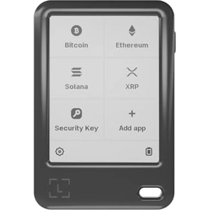 Ledger Nano Gen5, Krypto-Touchscreen-Signer für Einsteiger mit 2.8 Zoll Display, 15.000+ unterstützten Krypto-Assets, Schwarz – Bild 1