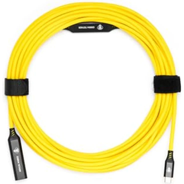 Cobra CobraTether USB-C Verlängerungskabel, 10 m, gelb, USB 3.2 mit 5 Gb/s Datenübertragung – Bild 3