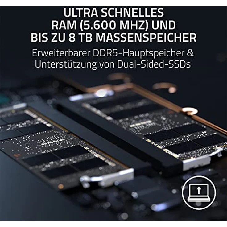 Razer Blade 18-18 Zoll Gaming Laptop (NVIDIA Geforce RTX 4060, Intel i9-13950HX, QHD 240Hz Display, 16GB DDR5 RAM, 1TB SSD, Alu-Gehäuse) QWERTZ DE-Layout | Schwarz – Bild 5
