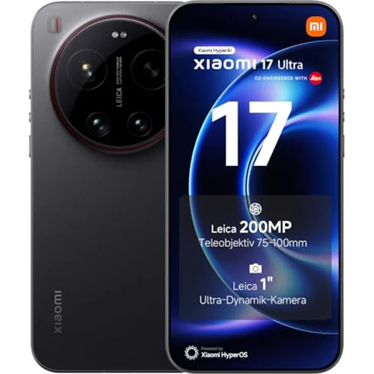 Xiaomi 17 Ultra (512 GB, Black, 6.90", Dual SIM, 5G), Smartphone, Schwarz – Bild 1