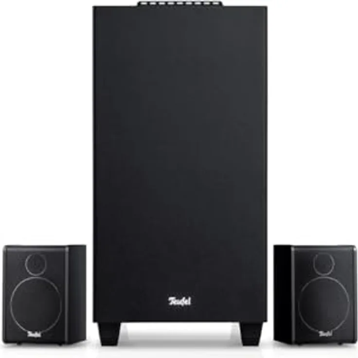 Teufel CONSONO 25 Concept 2.1 Soundsystem, Komplettsystem Heimkino mit AV-Receiver & Bluetooth, Dolby Audio, USB-C, HDMI ARC CEC - Schwarz
