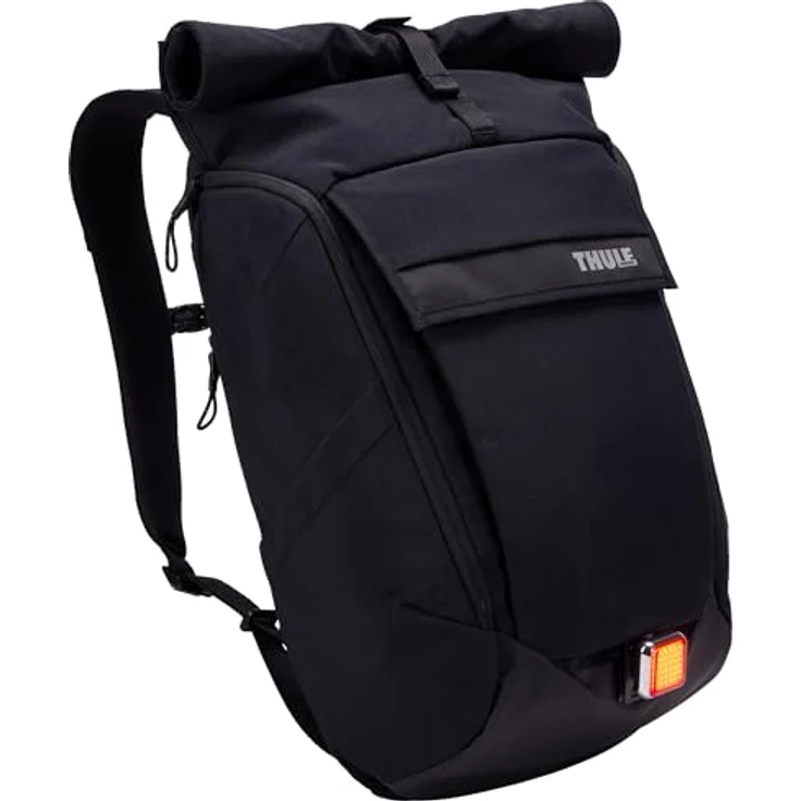 Thule Paramount Laptop-Rucksack 27L, schwarz, für Laptops bis 17 Zoll, wasserabweisend mit Rolltop-Verschluss und organisierten Fächern – Bild 15