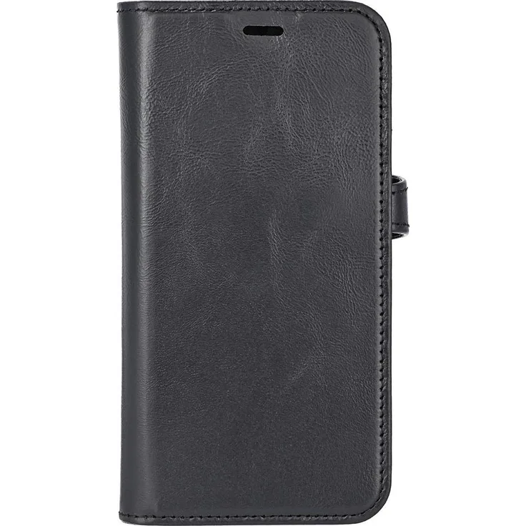 Buffalo MagSeries 2in1 Leder Brieftaschenhülle für iPhone 16e, Schwarz, drei Kartenfächer, abnehmbare magnetische Schutzhülle