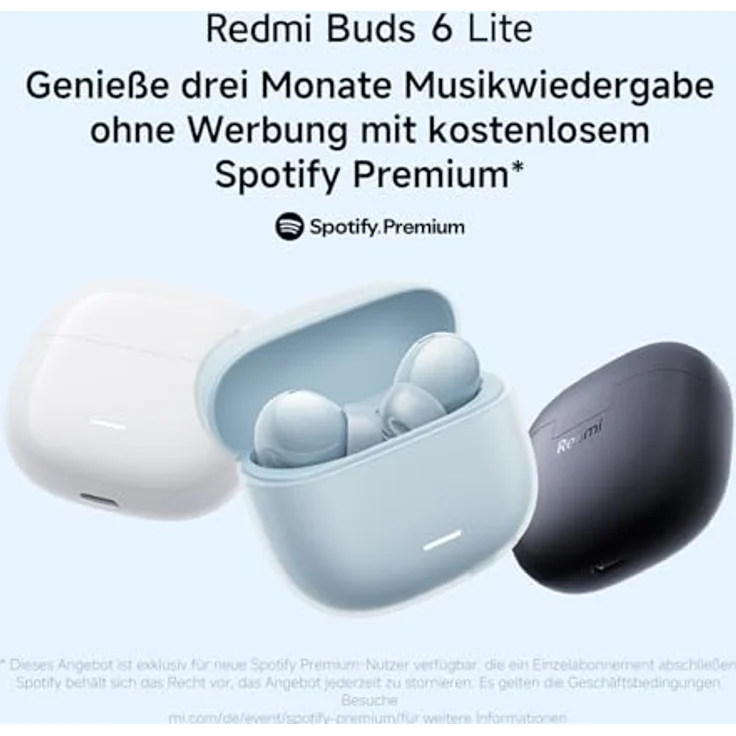 Xiaomi Redmi Buds 6 Lite blau - Kopfhörer mit 40dB hybrider aktiver Geräuschunterdrückung – Bild 14