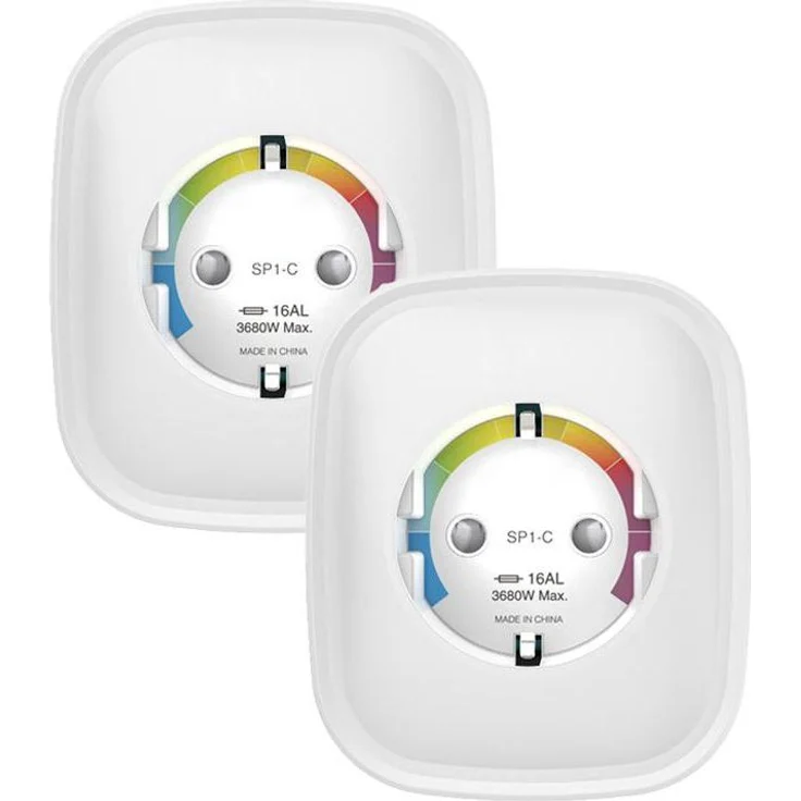 Gosund SP1-HE, WiFi Smart Steckdose, 2er Pack, HomeKit-kompatibel, max. 16A, kompakte Bauweise