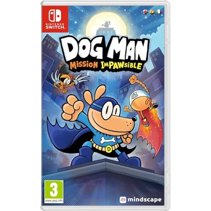 Mindscape Dog Man: Mission Impawsible - Switch, 50 Exciting Levels, Teamwork and Fun Gadgets – Bild 1