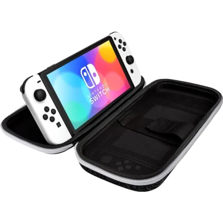 PDP Slim Deluxe Travel Case für Nintendo Switch, Schwarz/Weiß – Bild 6