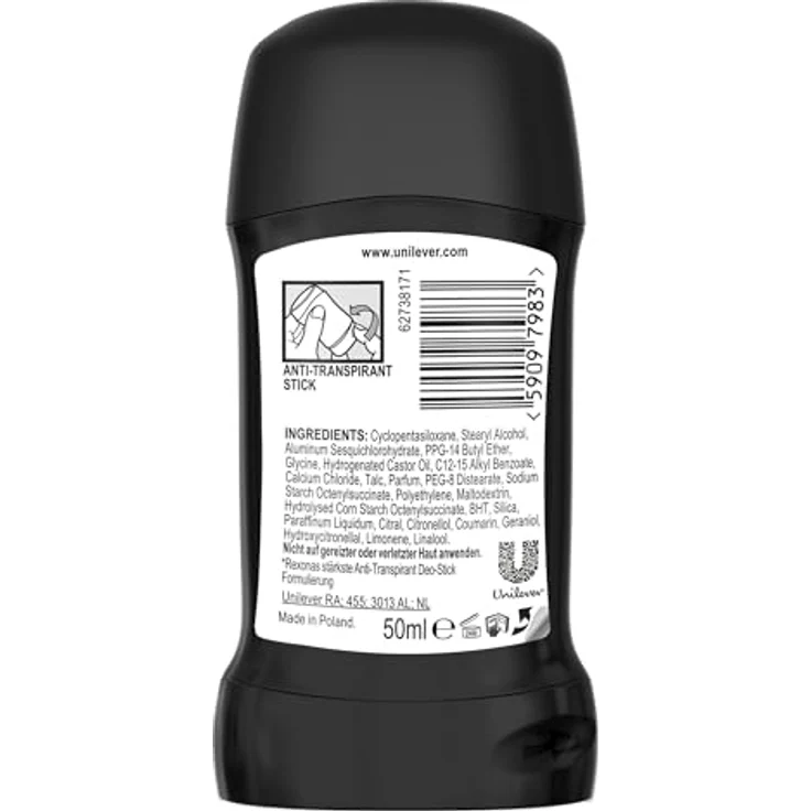 Rexona Men Maximum Protection Deo-Stick Cobalt Dry, 3x Antitranspirant mit 96 Stunden Schutz vor Schweiß und Körpergeruch, 50 ml – Bild 2