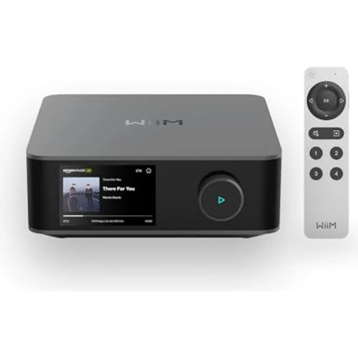 WiiM Amp Ultra, 100W Streaming-Verstärker mit ESS ES9039Q2M DAC, Dual TI TPA3255 Amps, RoomFit EQ & Touchscreen, HDMI ARC, Optisch, RCA-Eingänge, Space Grau – Bild 1