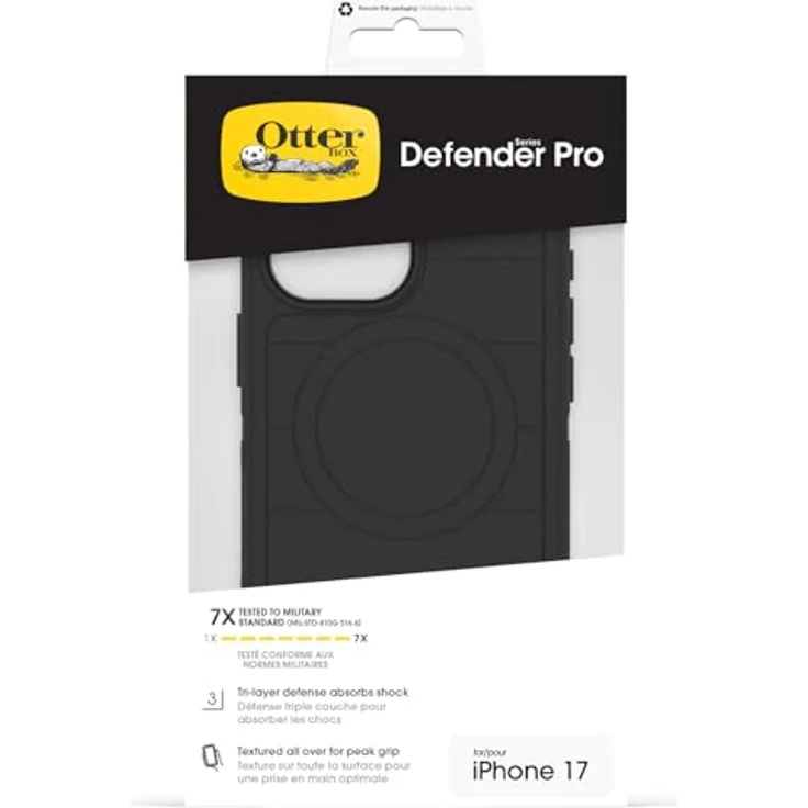 OtterBox Defender Series Pro MagSafe Schutzhülle für iPhone 17, stoßfest, 7x militärstandard-getestet, Schwarz – Bild 5