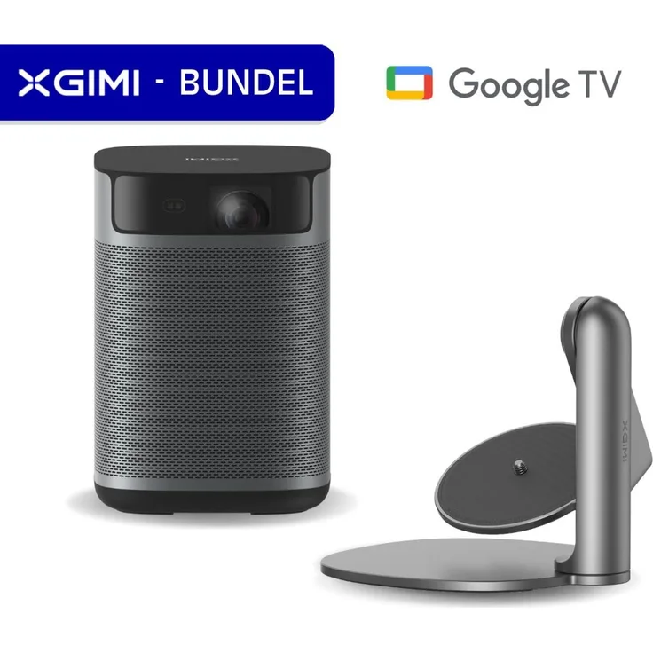 XGIMI MoGo 2 Pro, Full HD Beamer mit Google TV, 900 g, integrierten Lautsprechern und praktischem Standfuß
