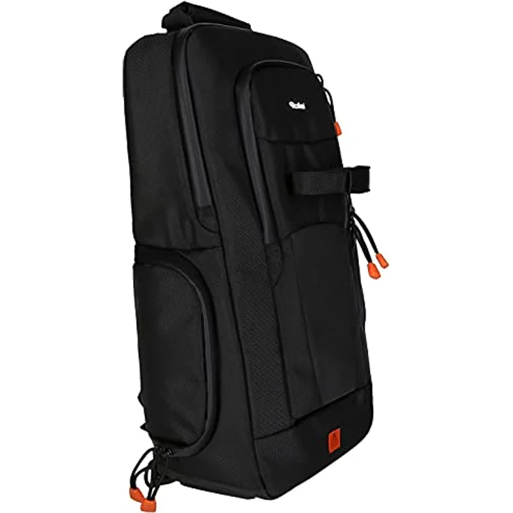 Rollei Fotoliner Ocean Slingbag: Crosspack-Kamerarucksack aus 45 PET-Flaschen, inkl. Regenschutz, schwarz – Bild 5