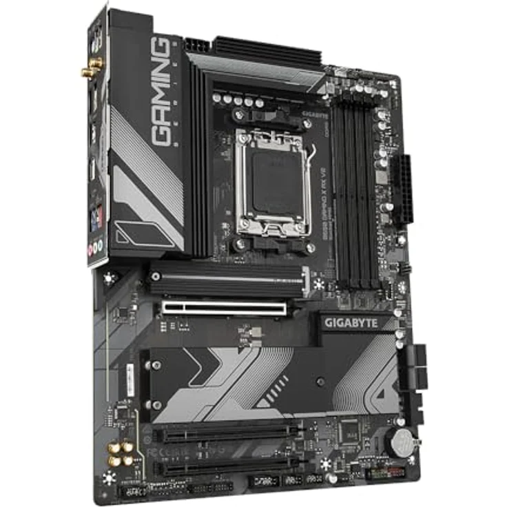 Gigabyte B650 Gaming X AX V2 Motherboard - Unterstützt AMD Ryzen 8000 CPUs, 8+2+2 Phasen Digital VRM, bis zu 8000MHz DDR5 (OC), 1xPCIe 5.0 + 2xPCIe 4.0 M.2, Wi-Fi 6E 802.11ax, 2.5GbE LAN, USB 3.2 Gen – Bild 3
