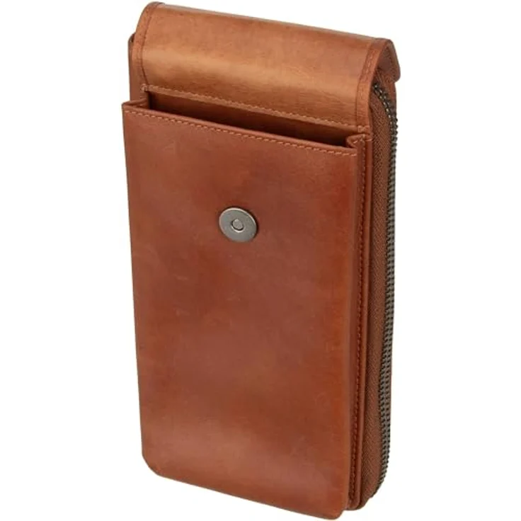 The Chesterfield Brand Handytasche Malaga, Geldbörse aus Wax Pull up Leder, 10 x 19 x 3 cm, 0,5 Liter – Bild 3