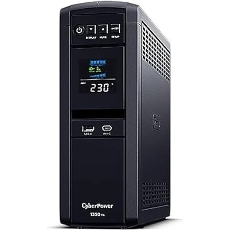 CyberPower Cp1350epfclcd 1350 Usv Schwarz, USV für Mac Mini, iMac und Mac Pro mit PFC Sinewave-Technologie – Bild 1