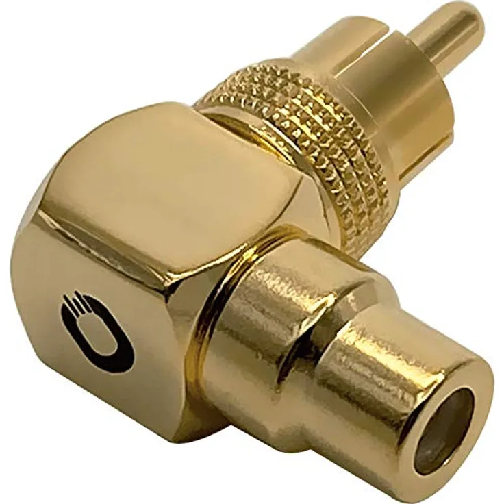 OEHLBACH Sound-AD 90 - Winkeladapter Cinch 90° (Winkelstecker auf Cinch Kupplung) 24k vergoldet, hohe Kontaktsicherheit - 2 Stück - Preisvergleich