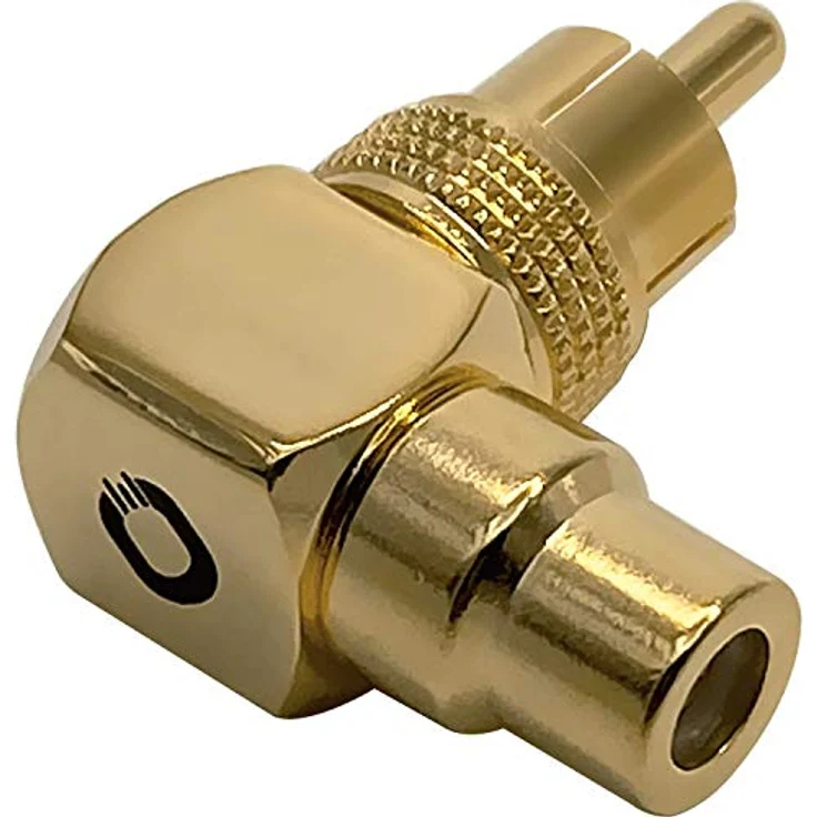 OEHLBACH Sound-AD 90 - Winkeladapter Cinch 90° (Winkelstecker auf Cinch Kupplung) 24k vergoldet, hohe Kontaktsicherheit - 2 Stück - Preisvergleich – Bild 1