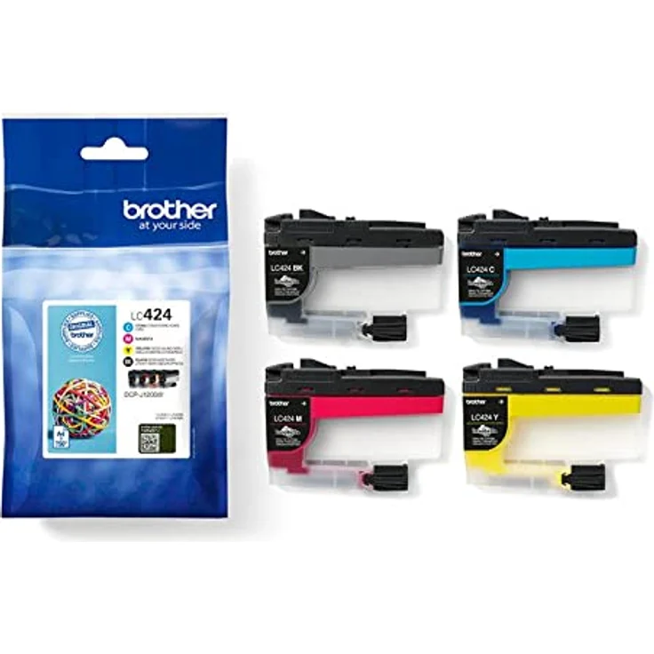 Brother Original LC-424VAL Tintenpatronen Value Pack DCP-J1200DW (bestehend aus 4 Tintenpatronen: Schwarz, Cyan, Magenta, Gelb) LC424VAL Standard – Bild 3