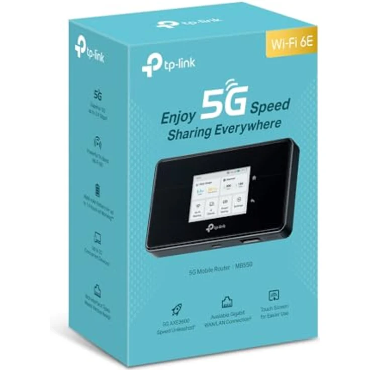 TP-Link M7XXX, mobiler Router mit 4G, Wi-Fi 6, 2880 Mbit/s, Schwarz – Bild 8