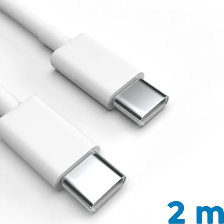 Justcom Xiaomi Mi 13 Pro USB-C Schnellladekabel, 200 cm, weiß, für Smartphones und Tablets, 3 A Aufladung