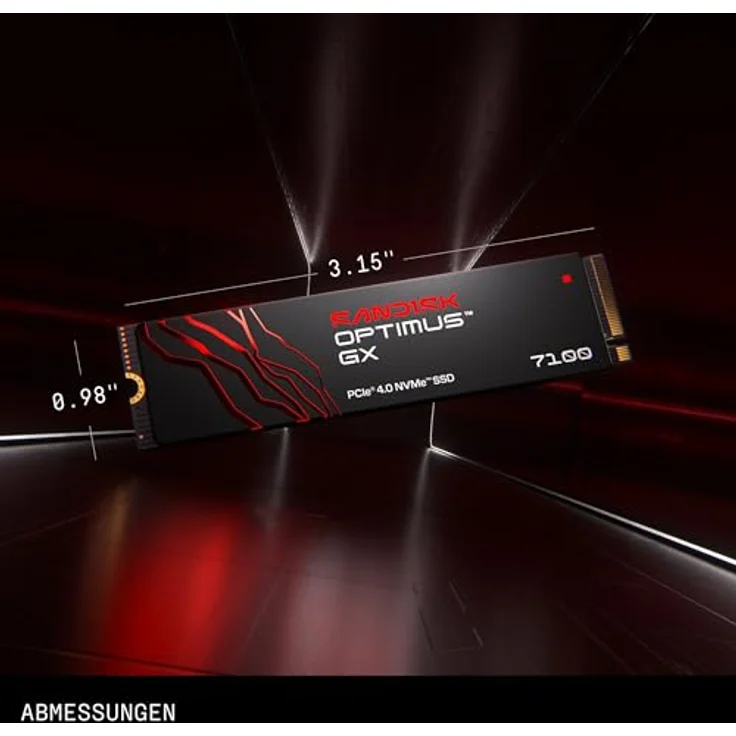 SANDISK Optimus™ GX 7100 NVMe™ Festplatte, 1 TB SSD PCI Express, sequenzielle Geschwindigkeiten bis zu 7.250 MB/s – Bild 7