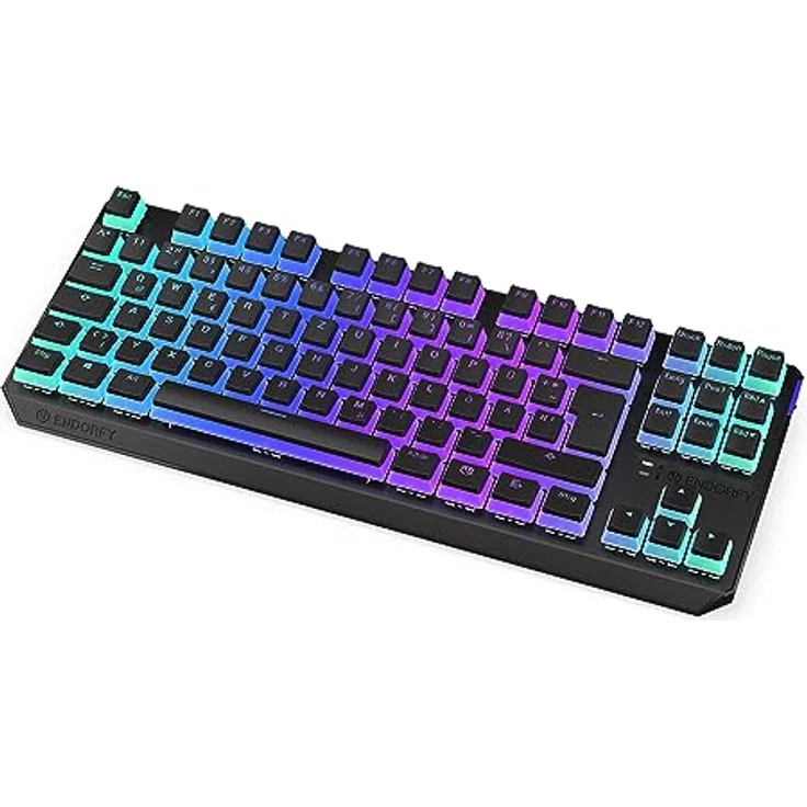 ENDORFY Thock TKL Wireless DE Kailh Box Red Pudding, Bluetooth und 2.4 GHz Wireless, Pudding PBT Double-Shot Keycaps, Hot-Swap Funktion, Deutsches Layout QWERZ | EY5D017 – Bild 1