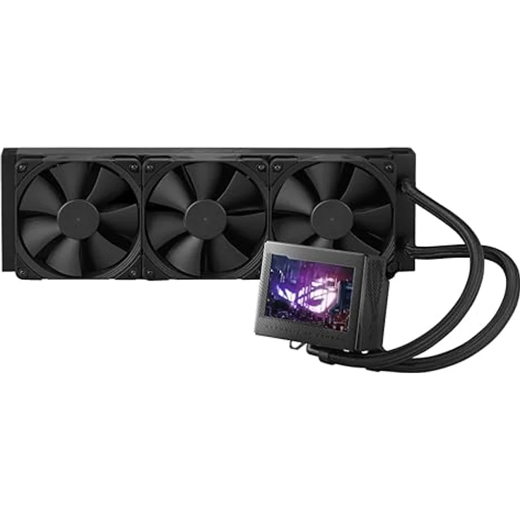 ASUS ROG Ryujin III 360 All-in-One Flüssig CPU-Kühler (3,5 Zoll LCD, Asetek-Pumpe der 8. Generation, 3x Noctua 2000 PWM 120mm-Radiatorlüfter, schwarz) – Bild 2