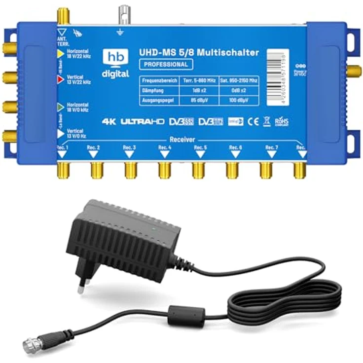 HB-DIGITAL Multischalter UHD-MS 5/8 – Bild 3