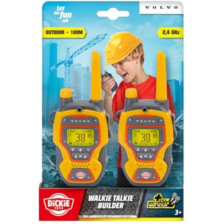 Dickie Walkie Talkie Builder, Funkgerät mit 2,4 GHz und bis zu 100 m Reichweite, 1 Stück – Bild 3