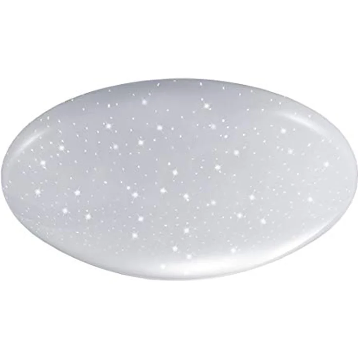 Trango 3180 Modern LED Deckenleuchte *ROSIE* Acryl Lampenschirm mit Kristalleffekt, 12 Watt Modul 3000K warmweiß, 290mm Durchmesser, weiß – Bild 3