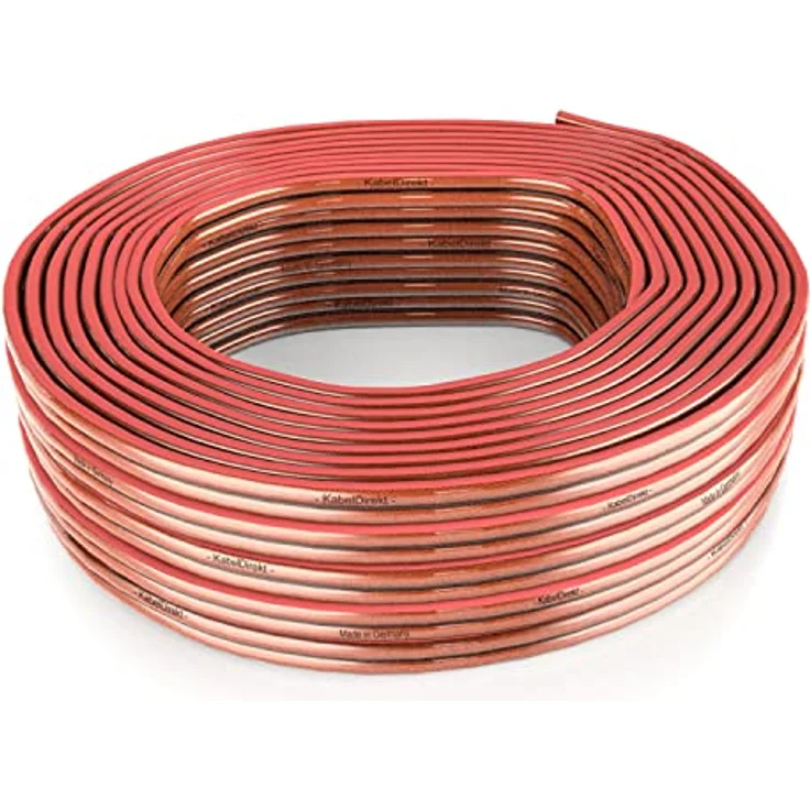 KabelDirekt - Lautsprecherkabel - Made in Germany - aus reinem Kupfer - 50m - (2x4mm² HiFi Audio Boxenkabel für Lautsprecher & Surround Systeme, OFC Kupfer, mit Polaritätskennzeichnung) – Bild 8