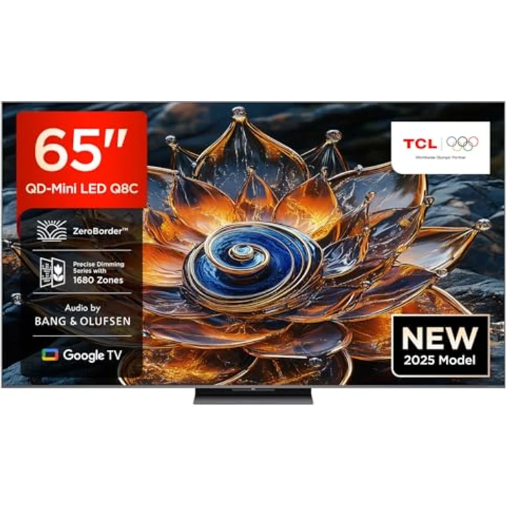 TCL 65Q8CX7 4K QD-Mini LED HDR PREMIUM TV mit Google TV 164 cm (65") – Bild 1