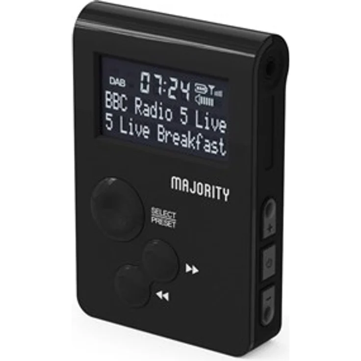 Majority Petersfield Go Original Pocket DAB Radio, tragbares DAB+/FM-Radio mit wiederaufladbarem Akku und 20 Senderspeichern – Bild 8