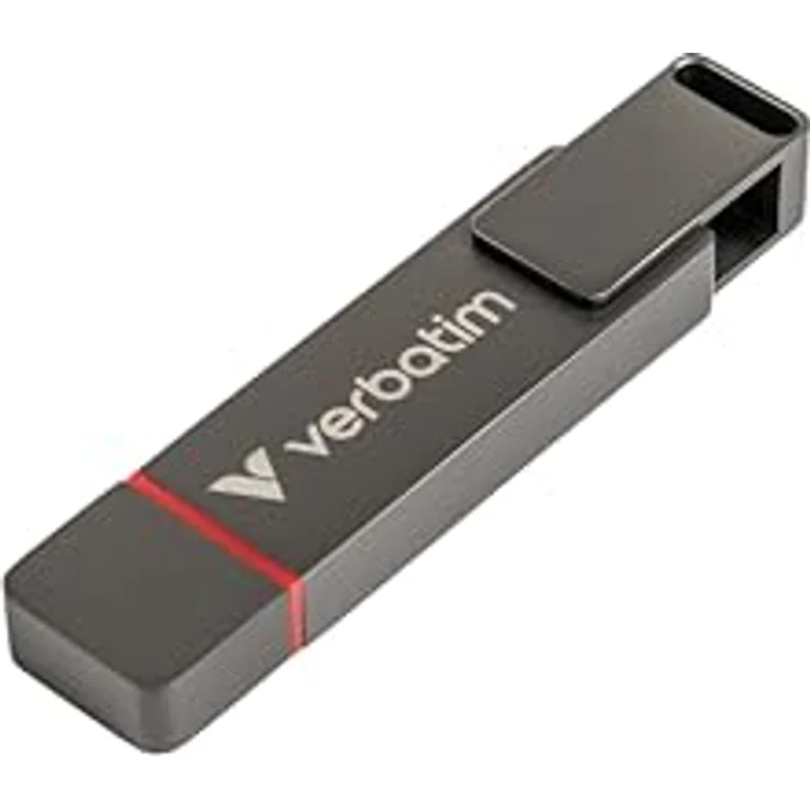 VERBATIM Dual QuickStick SSD USB-A/C 3.2 Gen1, 1TB USB-Stick mit 550 MB/s, grau – Bild 1