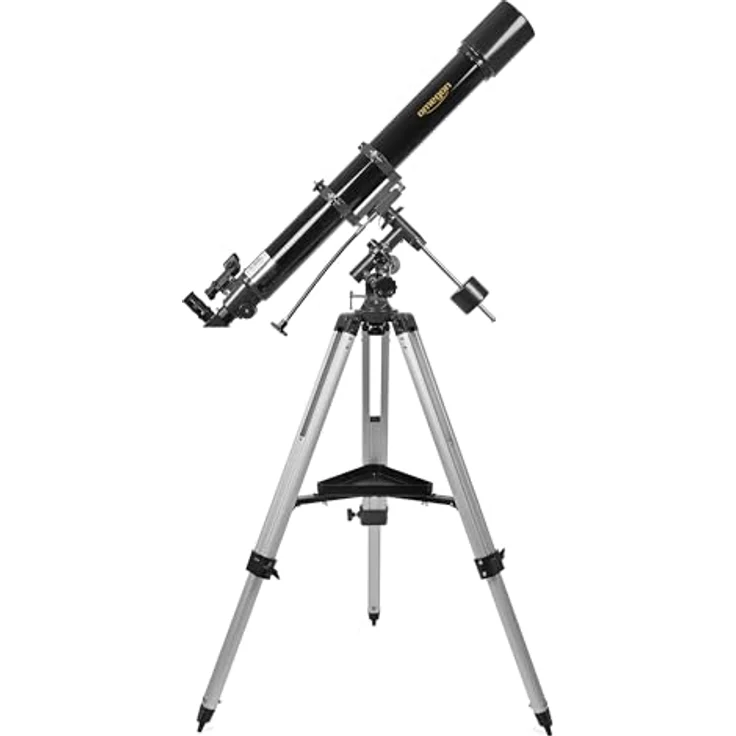 Omegon Teleskop AC 90/1000 EQ-2, Refraktor mit 90mm Objektivöffnung und stabiler parallaktischer Montierung – Bild 4