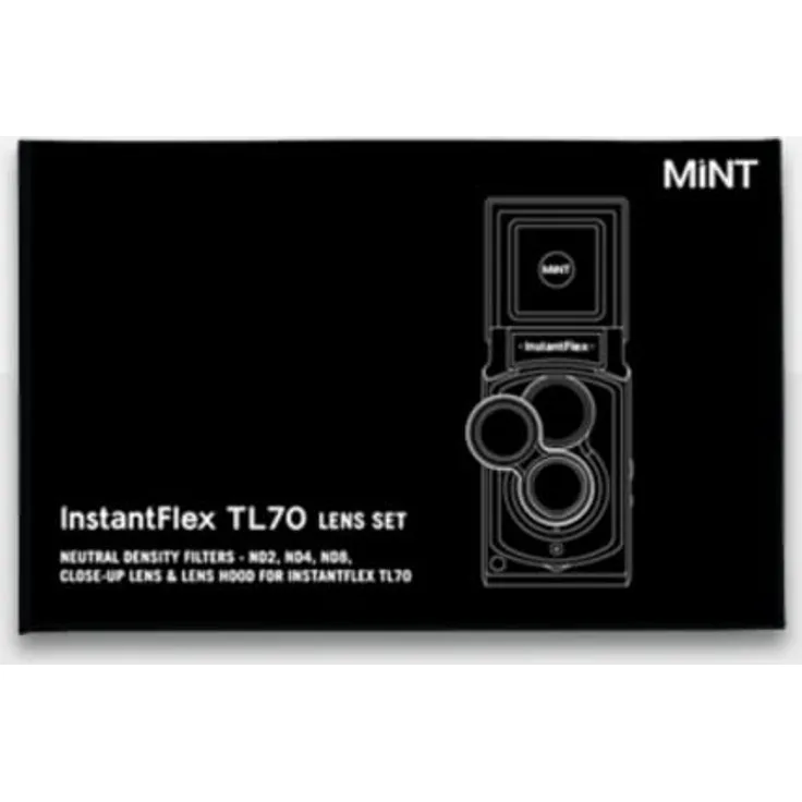 MINT Objektiv-Set für instantflex TL70 2.0, inkl. 3 x ND Filter (ND2/ND4/ND8), Nahlinse und Gegenlichtblende