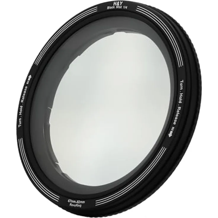 H&Y REVORING 67-82mm Black Mist 1/4, fest verbaute Filtereinheit für einen verträumten filmischen Look