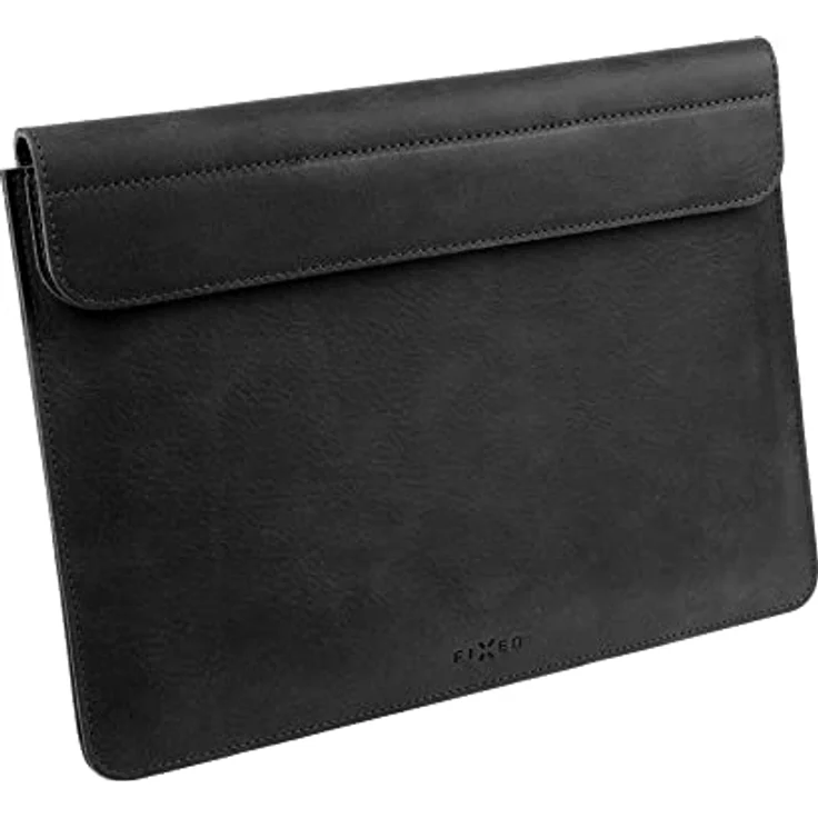 FIXED Oxford Lederhülle für MacBook Air 13 Zoll Retina, iPad und andere Geräte: Handgefertigte Laptoptasche aus italienischem Rindsleder, Schwarz – Bild 3