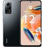 Xiaomi Redmi Note 12 Pro 4G Smartphone + Kopfhörer, 6+128GB, Handy ohne Vertrag, 6,67" FHD+ AMOLED DotDisplay, 5.000 mAh, 108MP Kamera, 67W Turbo-Charging, Dual-SIM, Gray (2 Jahre Garantie + DE Version)