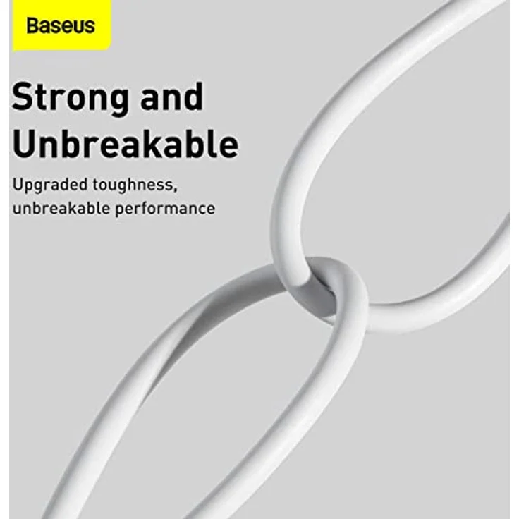 Baseus Superior Schnell-Ladekabel USB auf Lightning, 2,4A, 1,5m, weiß, für schnelle Datenübertragung und erweiterten Schutz – Bild 7