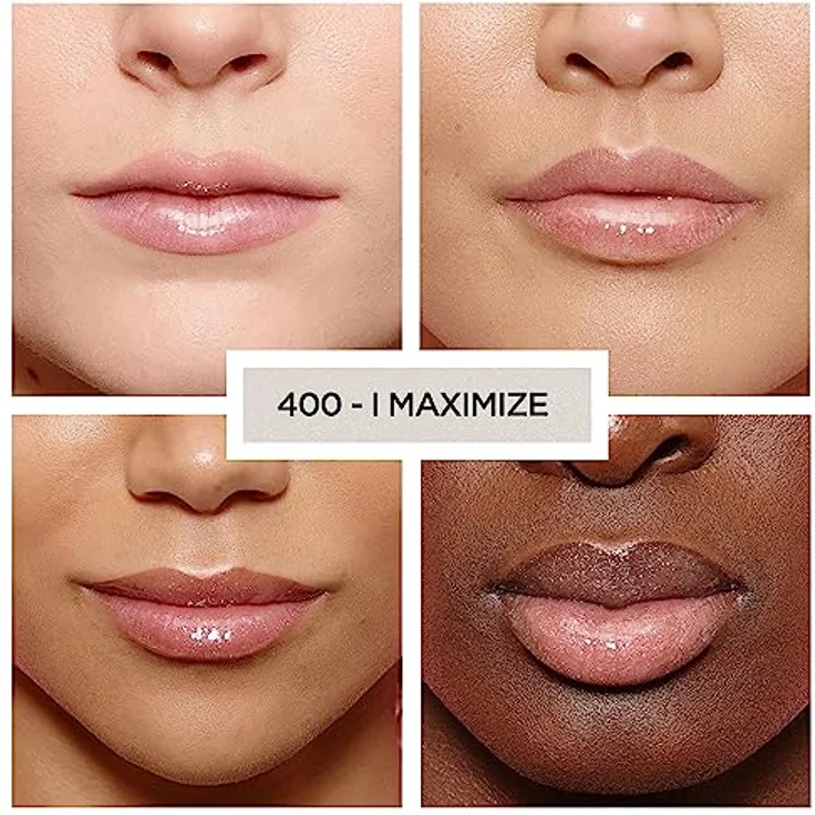 L'Oréal Paris Glänzender Lipgloss Glow Paradise Brilliant Signature Plump-in-Gloss, Nr. 400 I Maximize - Mit Hyaluronsäure und Kollagen-AS-Fragmenten, Pflegende Wirkung, Maximales Volumen – Bild 3