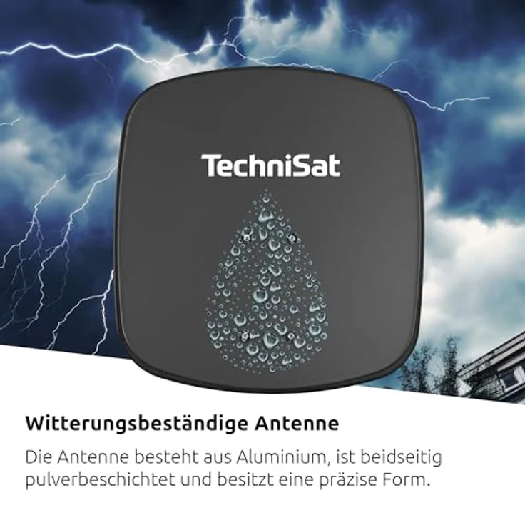 TechniSat DIGIDISH 45 – Satelliten-Schüssel für 4 Teilnehmer (45 cm kleine Sat Anlage, grau) – Bild 5