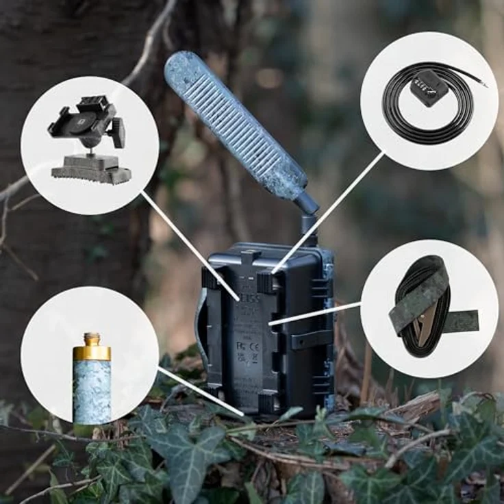 Zeiss Secacam 1 - 4er Bundle, Wildkamera mit integriertem LTE-Modul, IP-66 wettergeschützt, 90 Black-LEDs – Bild 3