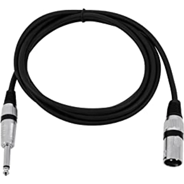 OMNITRONIC 3022519B Adapterkabel [1x XLR-Stecker 3 polig-1x Klinkenstecker 6.3mm (Mono)] 2.00m – Bild 2