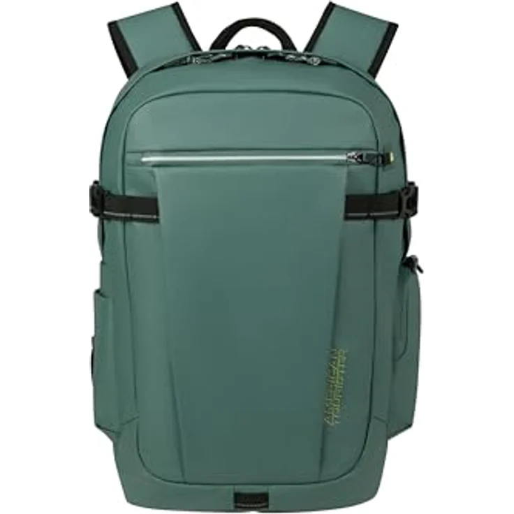 American Tourister Upventure - Laptop Backpack 15.6 Inch, 44 cm, 26.5 L, Green (Dark Forest) - Mit Laptop- und Tablet-Fach, Komfortable Riemen, Smart Sleeve - Wasserabweisend – Bild 2