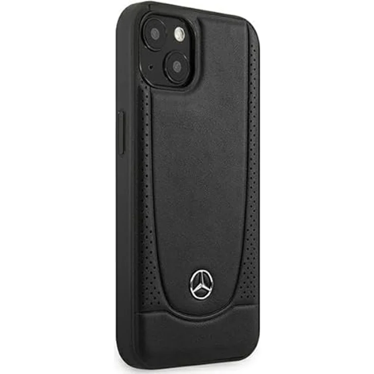 Mercedes MEHCP15MARMBK, iPhone 15 Plus 6.7" Leder Urban Hülle, schwarz, mit TPU-Verstärkung und Metall-Logo – Bild 4
