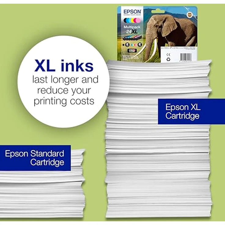 Epson Original 24XL Tinte Elefant (XP-750 XP-850 XP-950 XP-55 XP-760 XP-860 XP-960 XP-970) Multipack 6-farbig – Bild 4